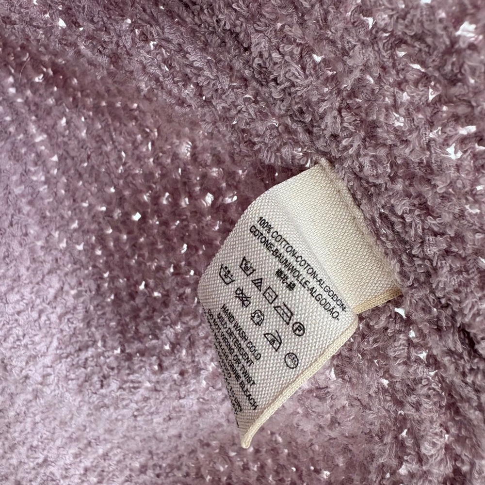 Free People Coco V-Neck Pullover Sweater, Large, Lilac Purple Knit - Picture 5 of 7